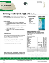 Load image into Gallery viewer, Nutrena Country Feeds Duck Pellets 18% 50#