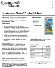 Load image into Gallery viewer, Trophy Fish Food 36% 25#
