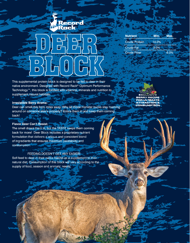 Record Rack Deer Block 30# – O'NEAL'S FARM AND GARDEN