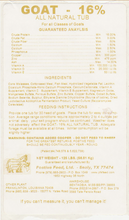 Load image into Gallery viewer, PVM 16% Goat Tub 125#
